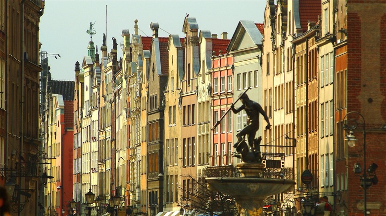 gabled buildings gdansk poland