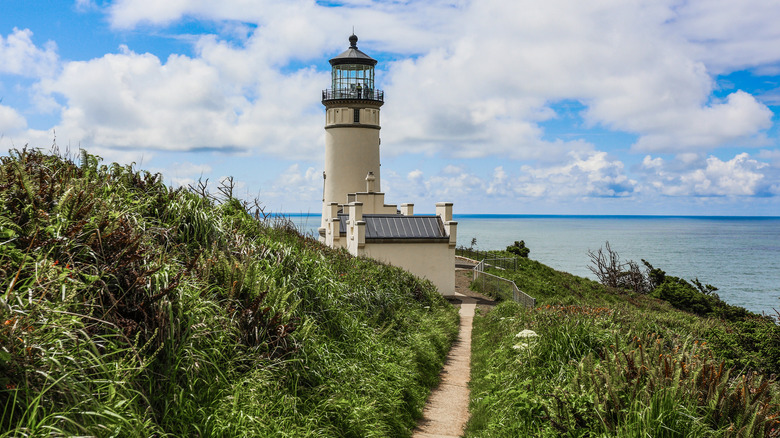 Cape Disappointment Lighthouse in Long Beach, Washington