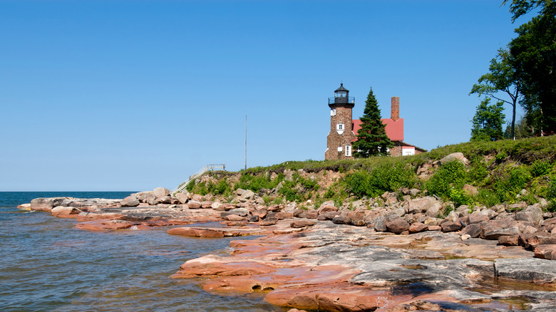 Lighthouse on Sand Island at Apostle Islands National Lakeshore