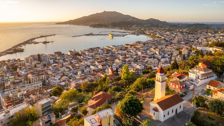 Aerial view of Zakynthos