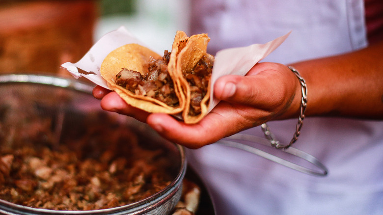 Street tacos in Mexico