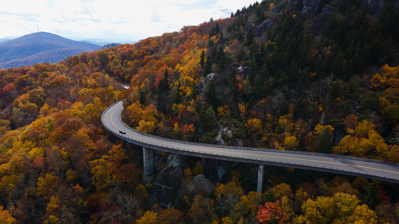 Blue Ridge Parkway in fall