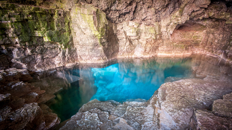 swimming hole in the grotto