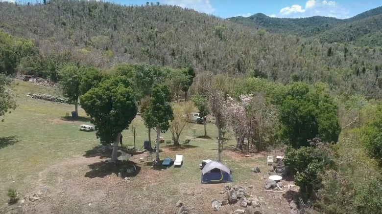 Camp St John from above