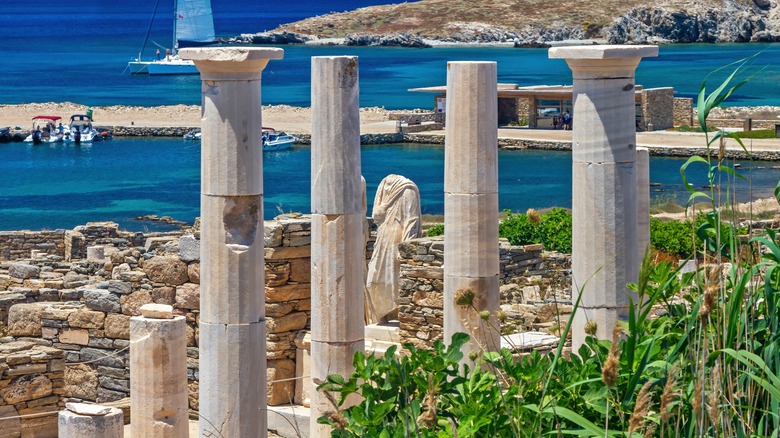 The ruins of Delos, Greece