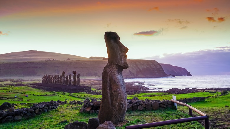 Statues on Easter Island