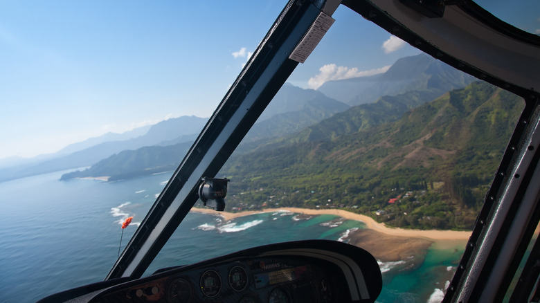 Helicopter ride in Kauai