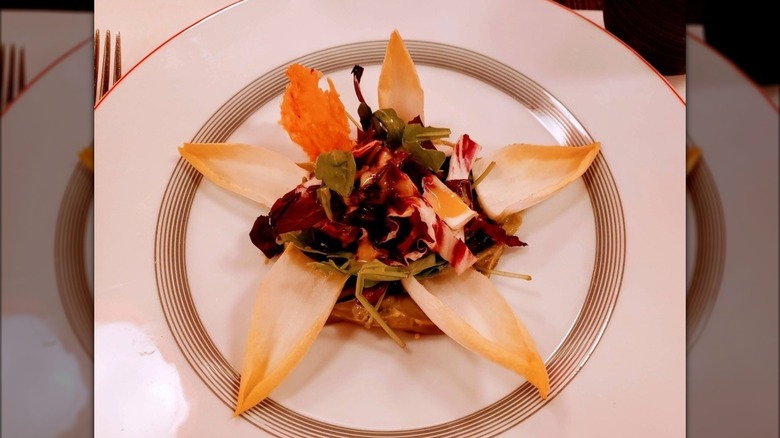 Plated salad on Holland America