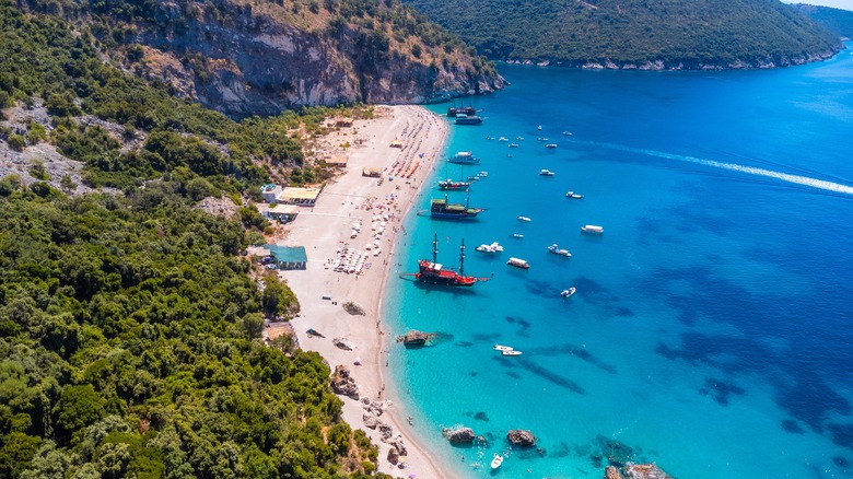 Kroreza Beach in Saranda, Albania