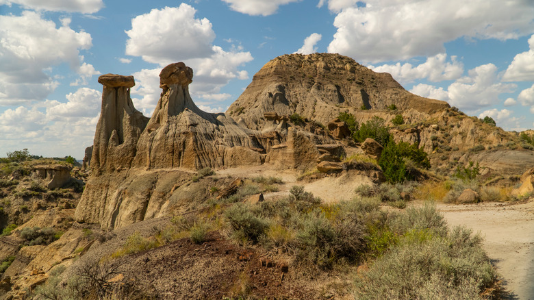 Rock formations Makoshika State Park