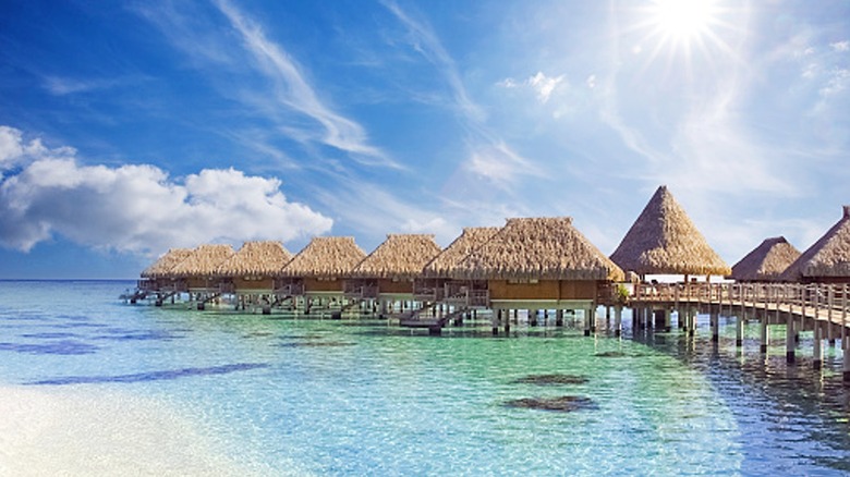 Overwater Bungalows in Mexico