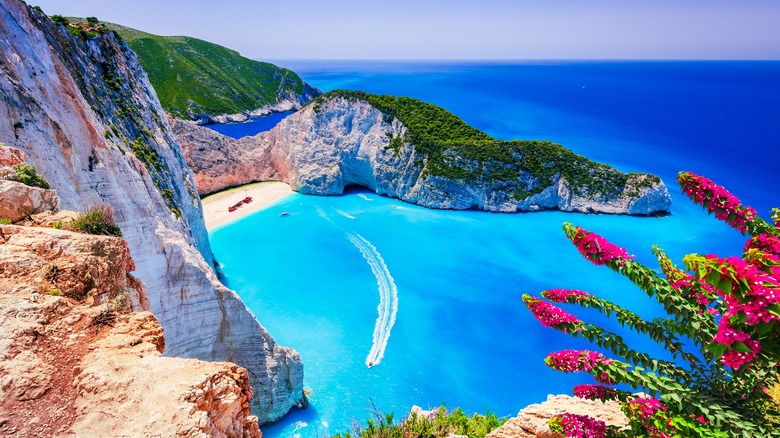 Famous Navagio Beach on Zakynthos