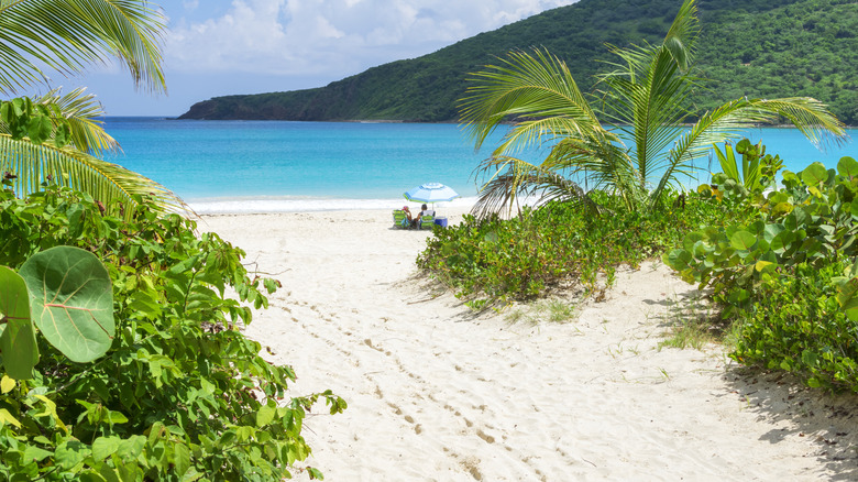 Flamenco Beach on island of Culebra, Puerto Rico