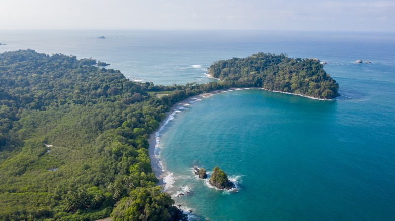 Aerial of Manuel Antonio National Park