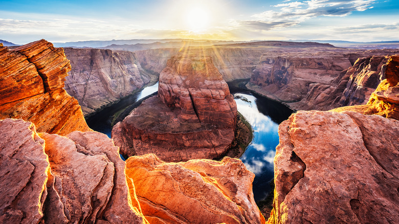 Horseshoe Bend at sunset