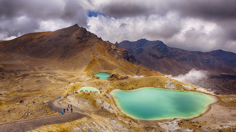 Emerald Lakes in Tongariro National Park