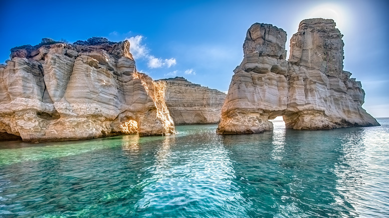 Rock arches in Greece