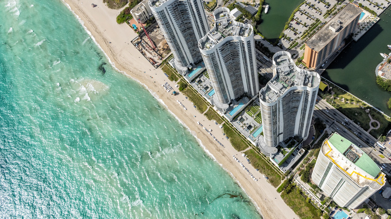 Aerial view of South Florida