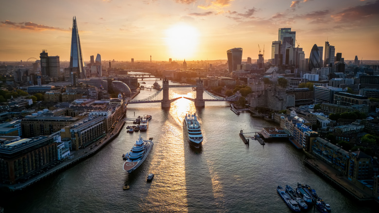 Aerial view of London 