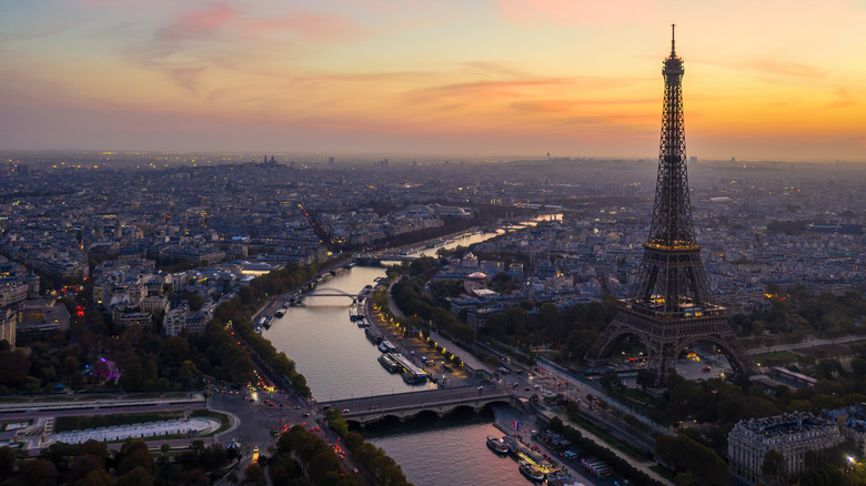 Boats on the Seine in Paris