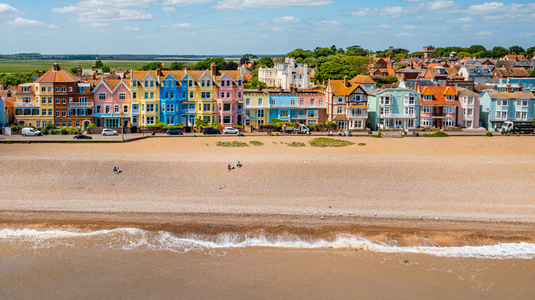 Aldeburgh's colorful seafront homes