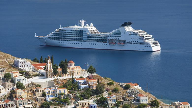 A cruise ship in Greece