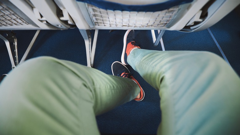 legs and feet airplane seat