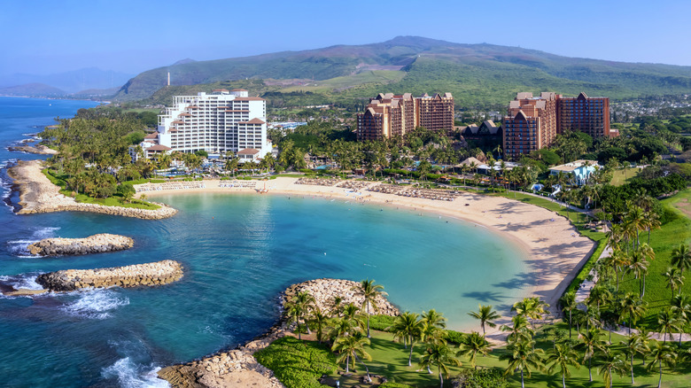 lagoon in kapolei on the island of oahu, hawaii