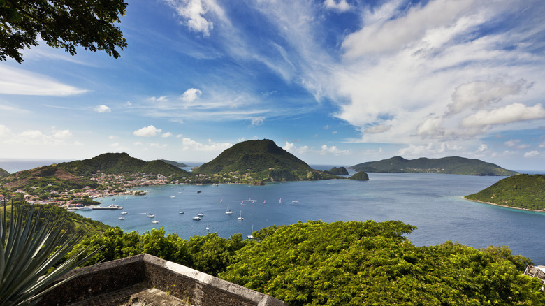 A panorama of islands in the Caribbean