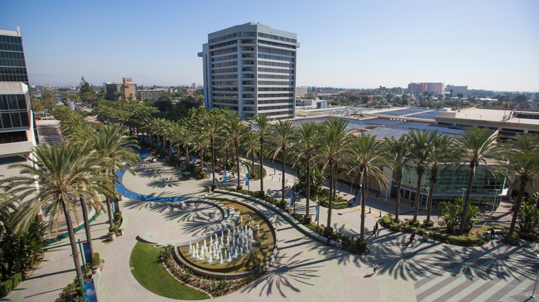 Aerial view of Anaheim, CA 