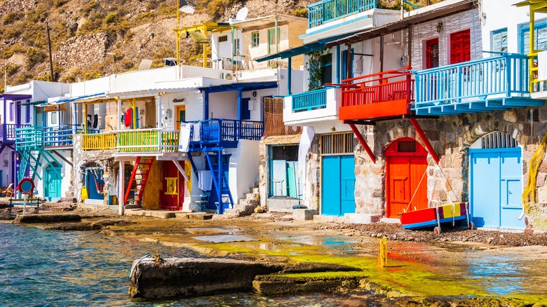 a fishing village on Milos