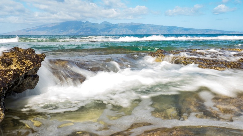 Reef barrier of Honokowai Beach Park