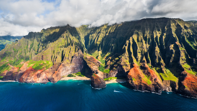 colorful Kauai island coast