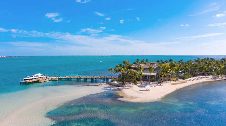 Little Palm Island's beach