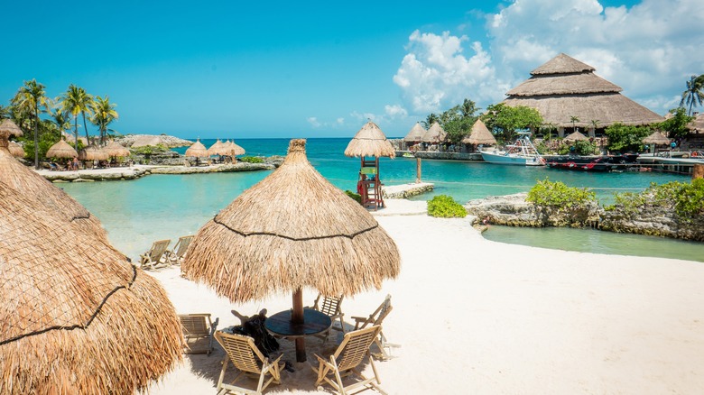 Beach at a Caribbean resort