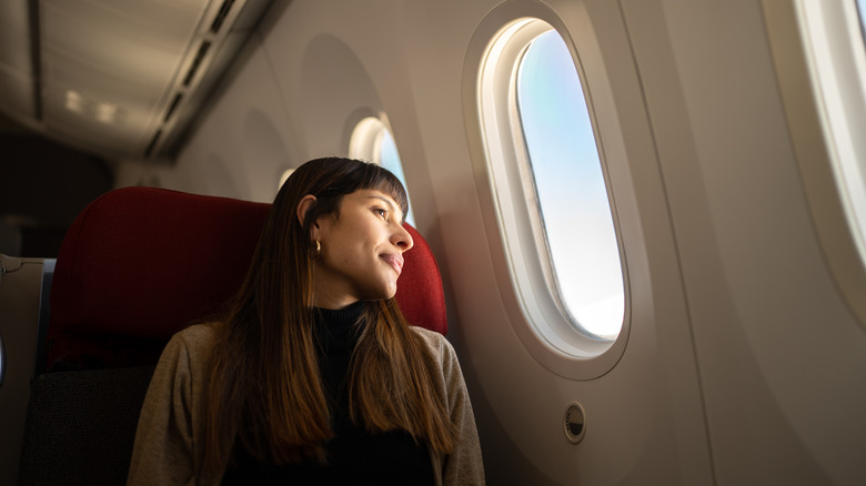 Woman on flight 