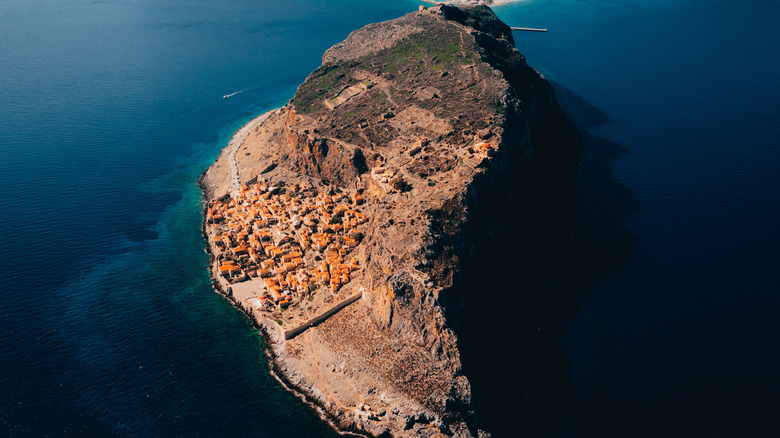 Monemvasia from above