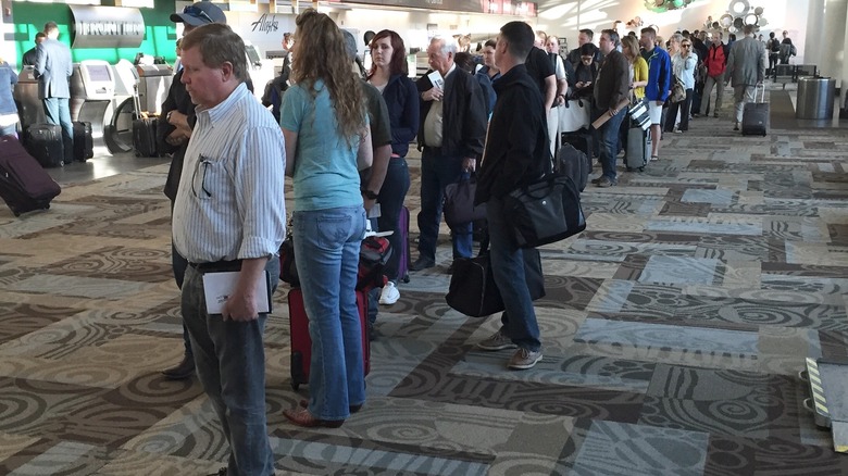 Line at Nashville Airport