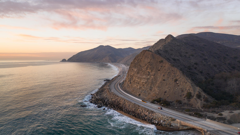 Aerial of Pacific Coast Highway