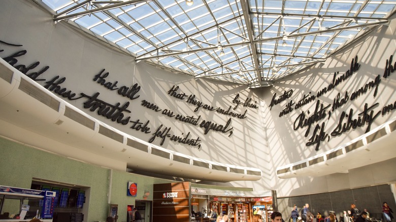 Arrival hall Philadelphia International Airport