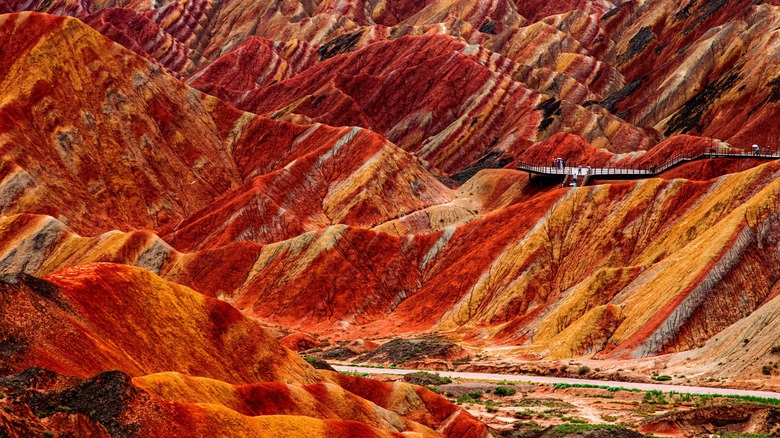 The Rainbow Mountains in China