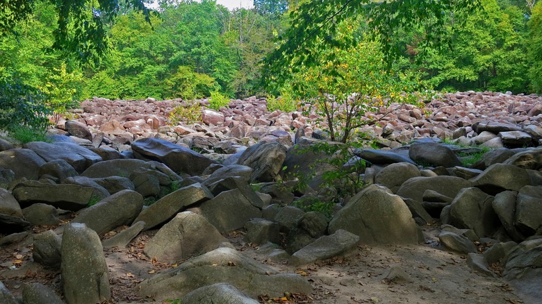 The Ringing Rocks in Pennsylvania