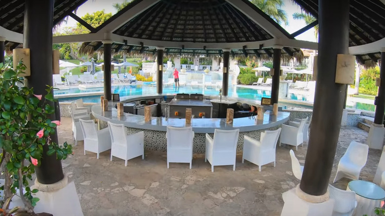 Sandals, Grenada pool area