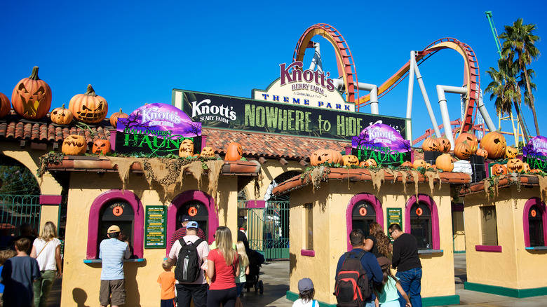 Knott's Berry Farm in California at Halloween 