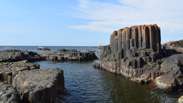 St. Mary's Islands' basalt rocks