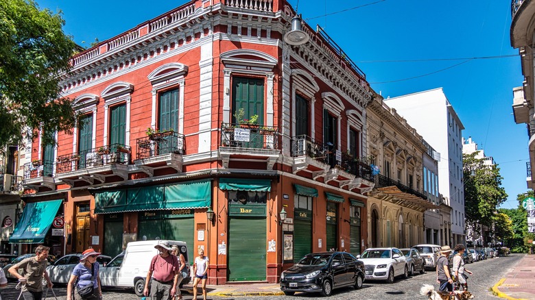 Vibrant street in Buenos Aires