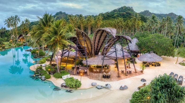 Beach bar on Laucala Island