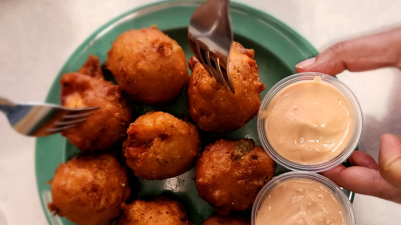 Conch fritters in the Bahamas