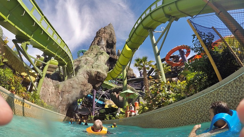 Slides at Volcano Bay