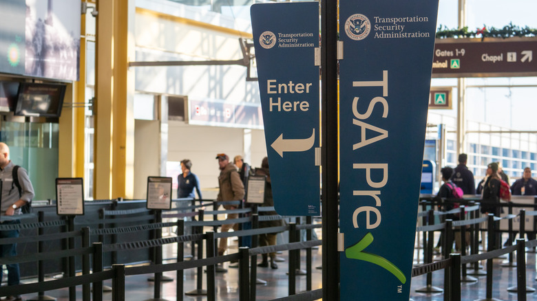 TSA PreCheck line at airport